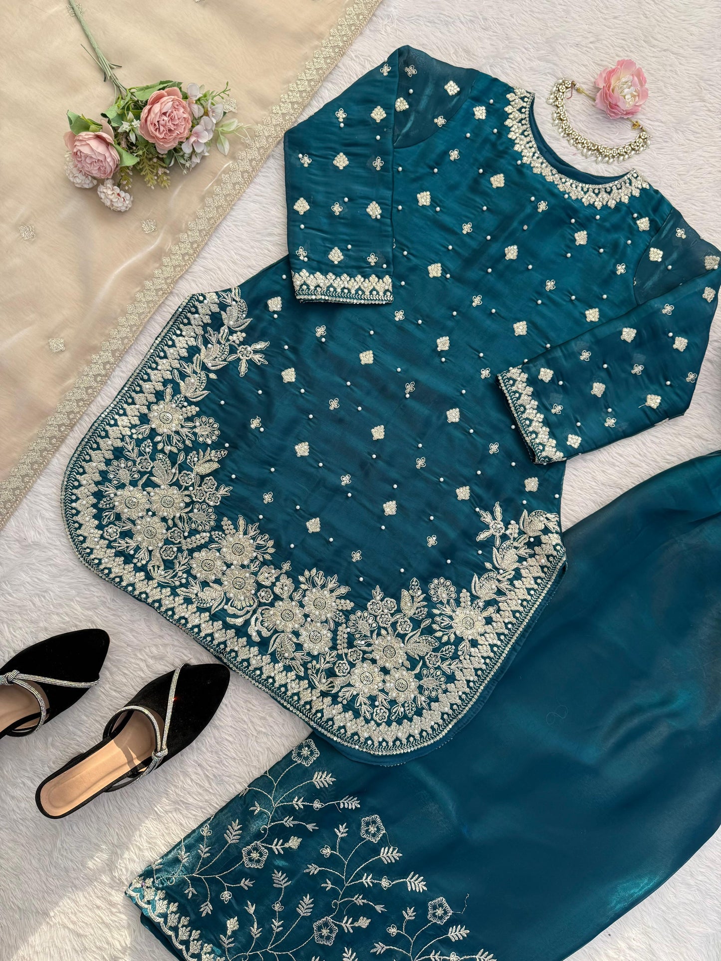 Prachi Sharara Blue