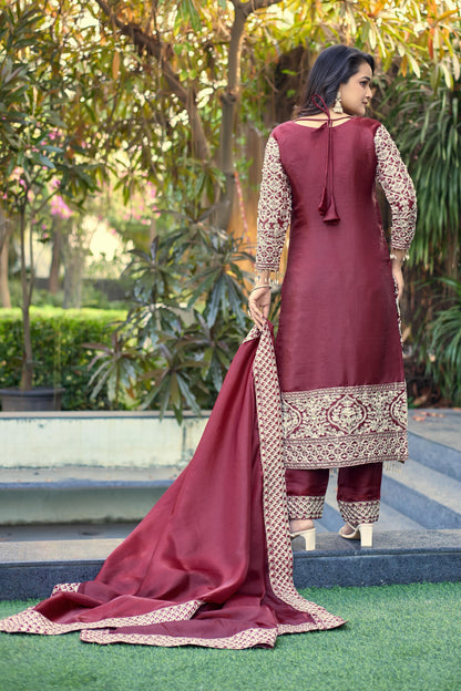 Zariyah Sharara Dark Red