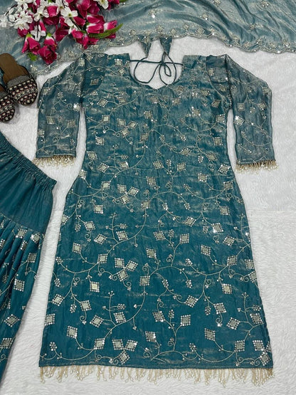Tanvi Sharara Blue