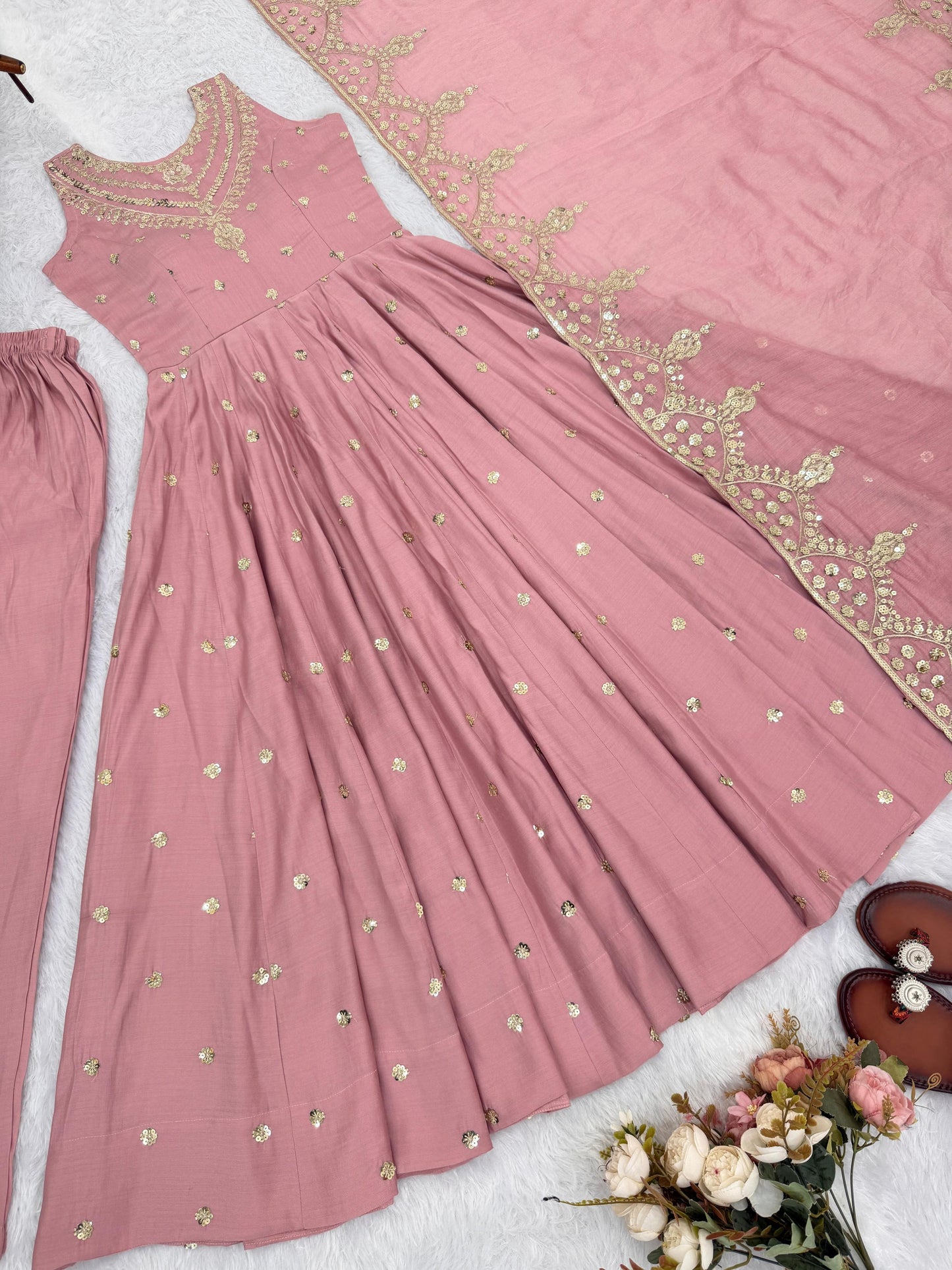 Tharanika Anarkali Rose