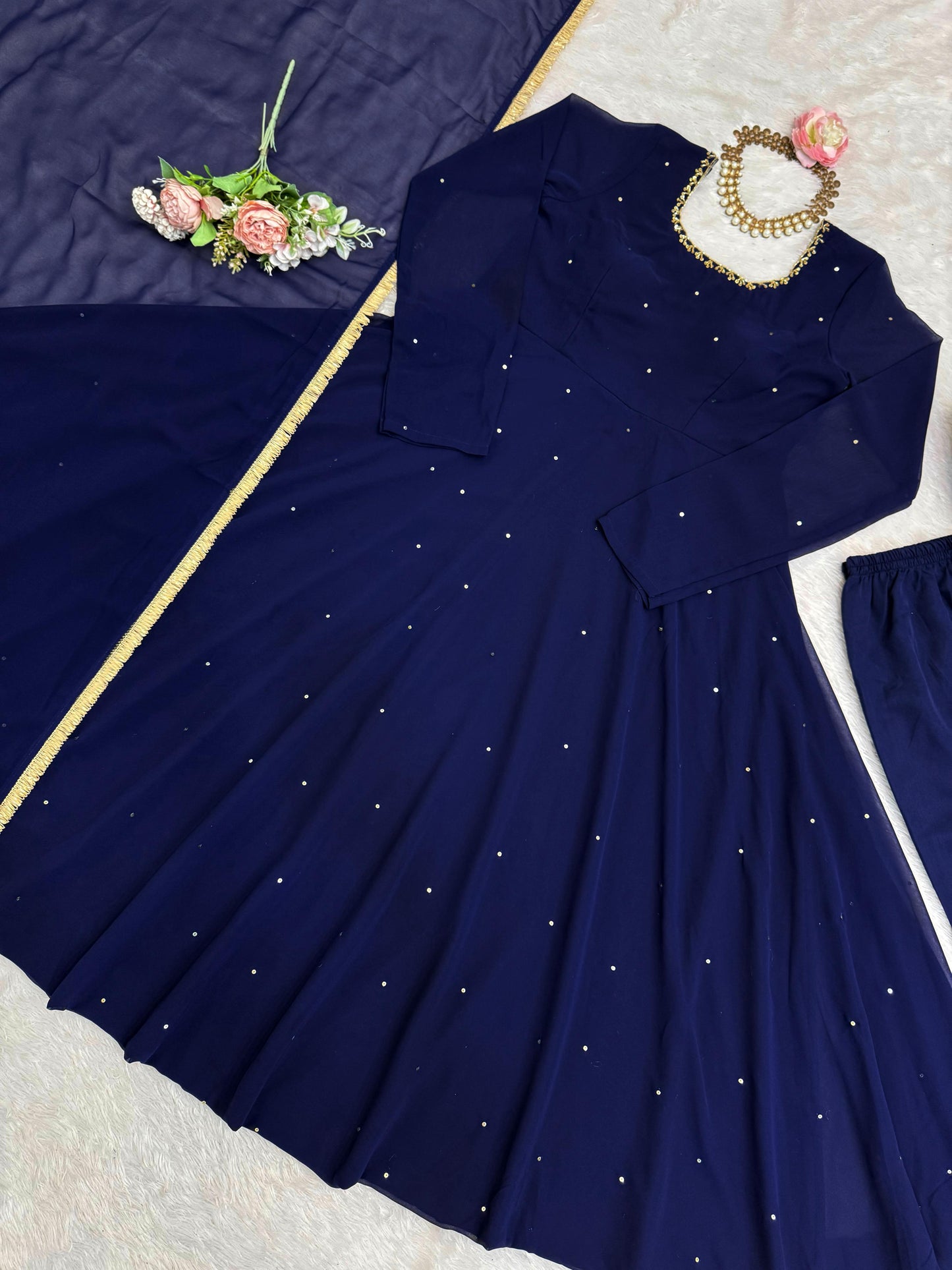 Janani Anarkali Blue