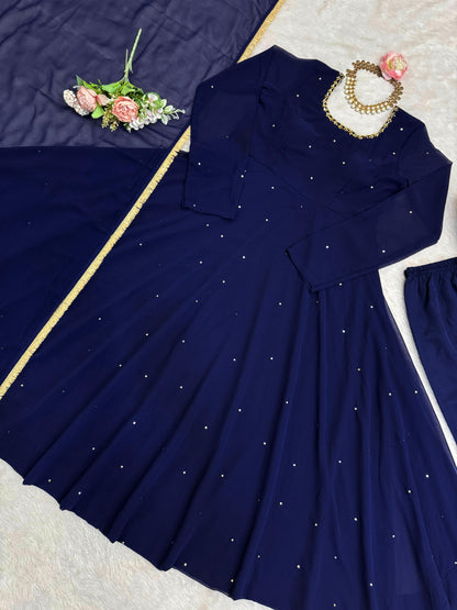 Janani Anarkali Blue