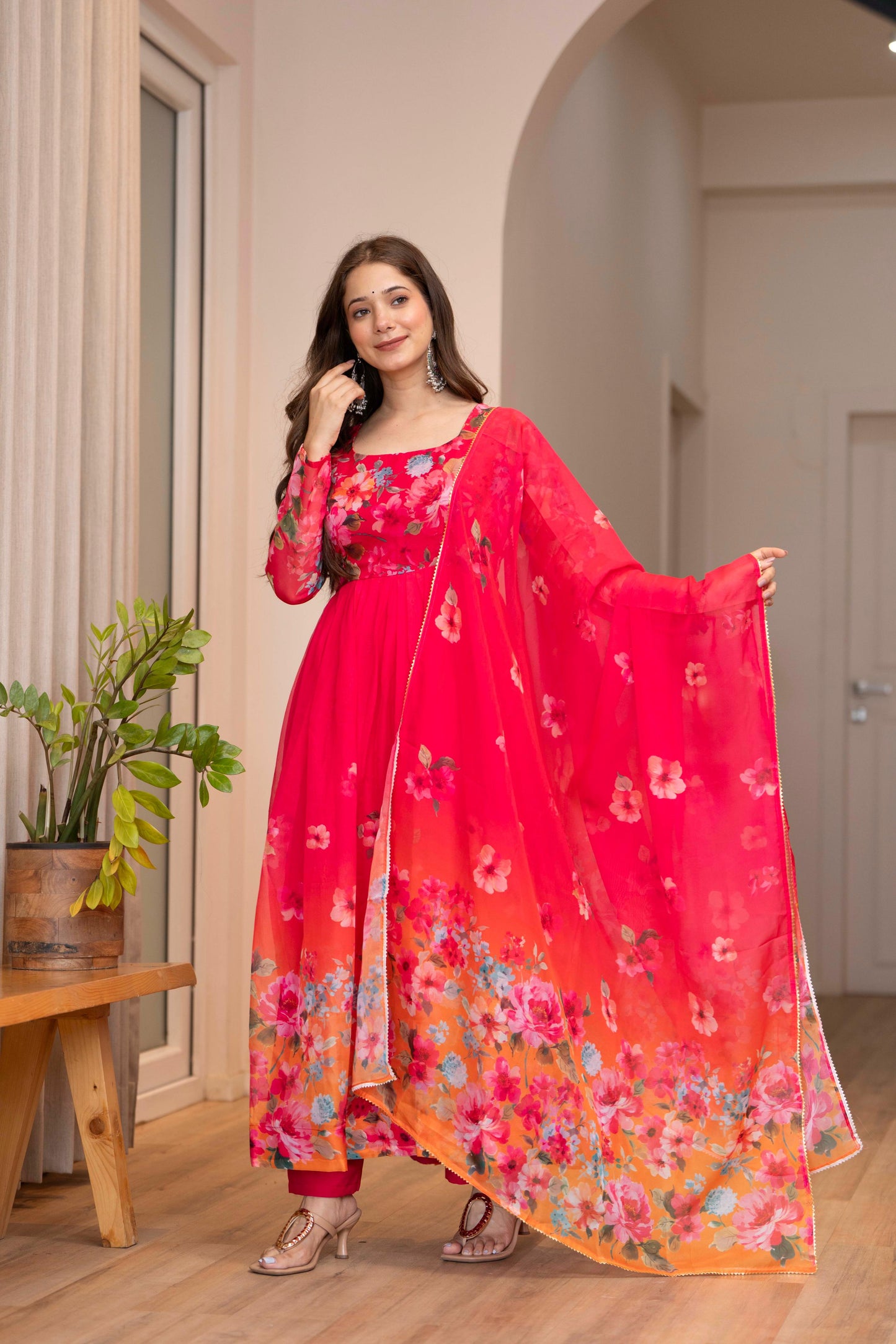 Minal Anarkali Rose