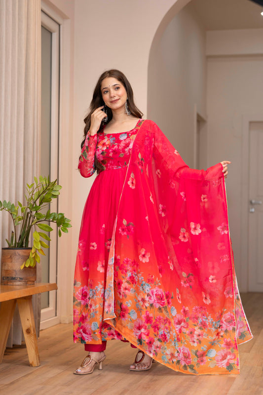 Minal Anarkali Rose