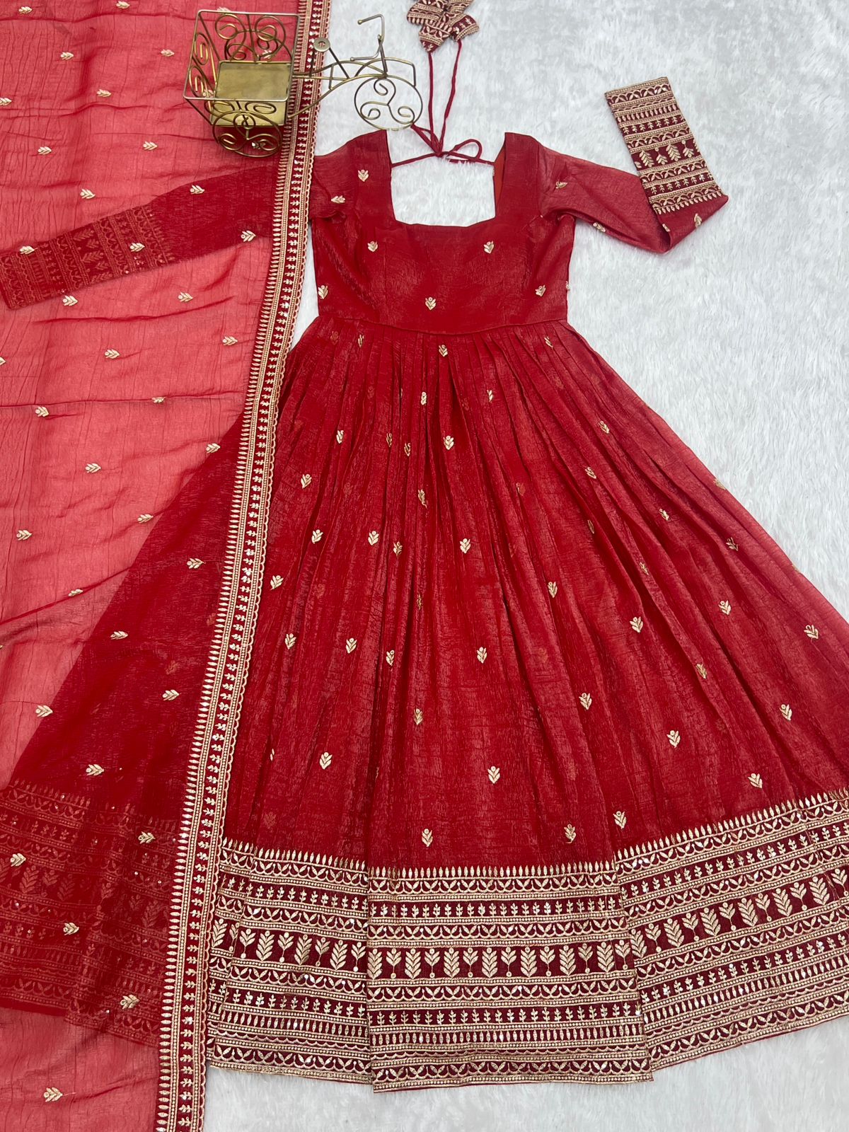 Shreya Anarkali Red