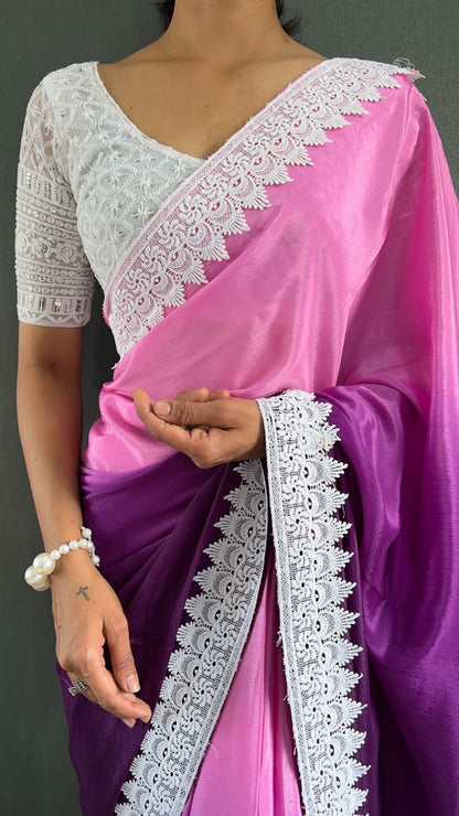 Ahalya Ready To Wear Saree Purple