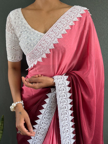 Ahalya Ready To Wear Saree Rose