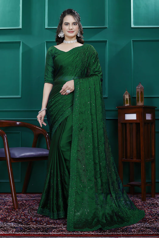 Sahana Ready To Wear Saree Green