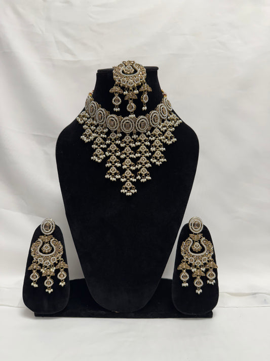 Gold Party Necklace 154