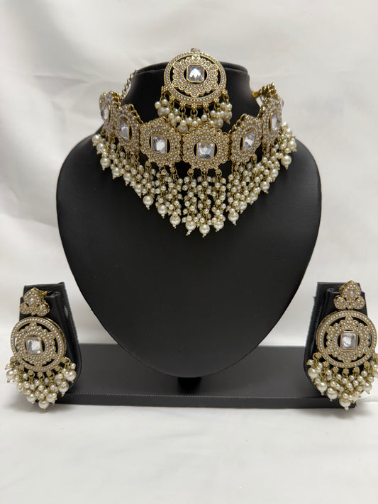 Gold Party Necklace 196