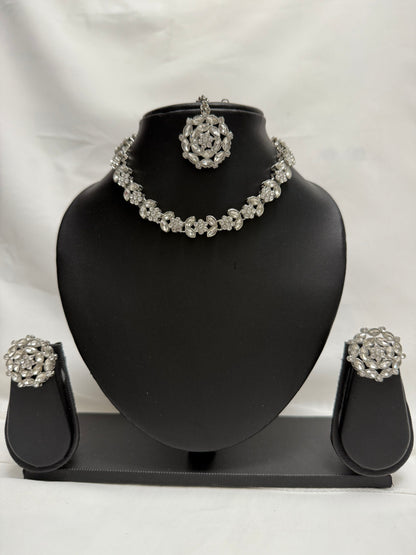 Silver Party Necklace 11