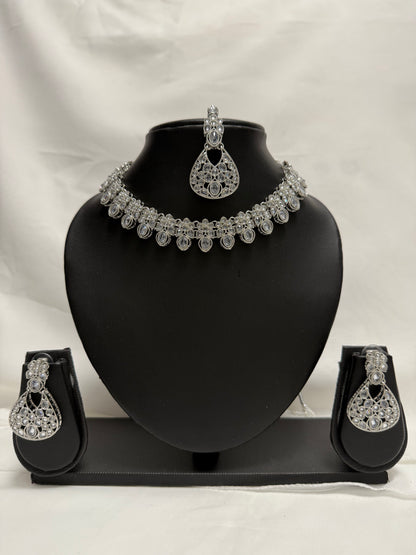 Silver Party Necklace 178