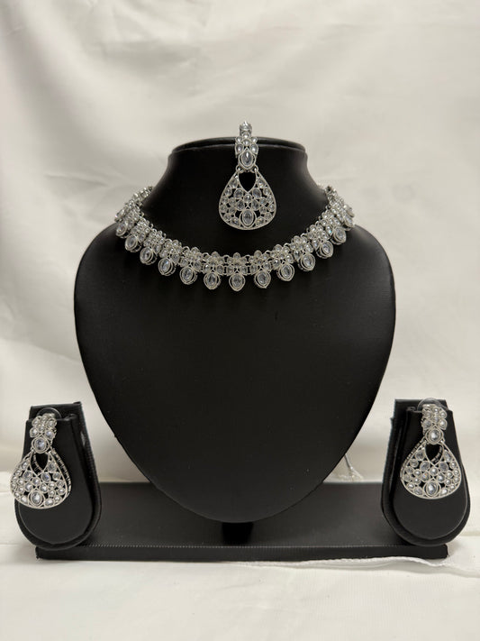 Silver Party Necklace 178