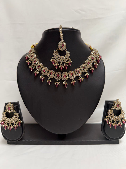 Purple Party Necklace 179