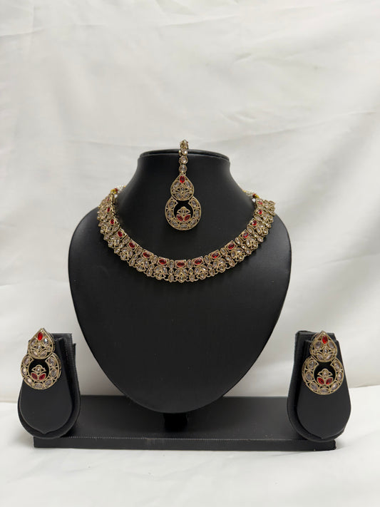 Red Party Necklace 65