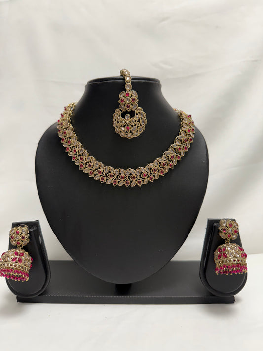 Red Party Necklace 168