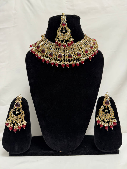 Red Party Necklace 177