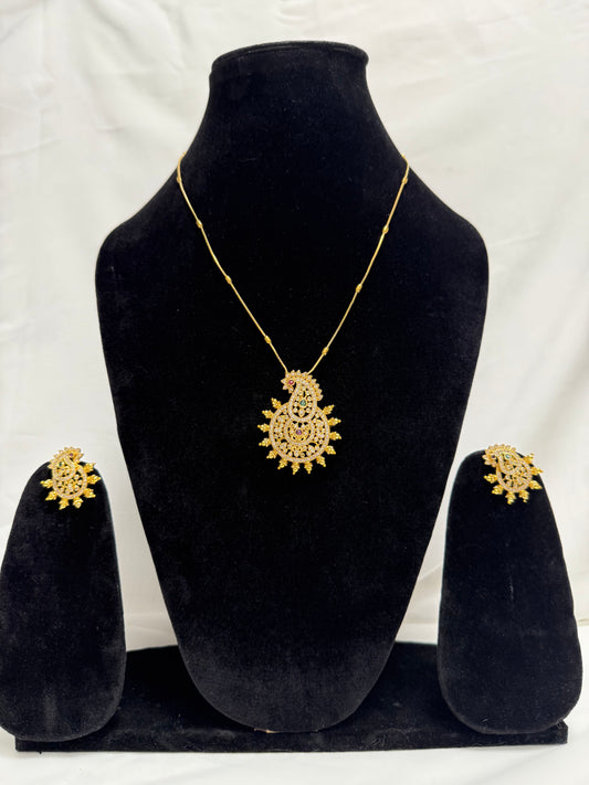 Gold Traditional Necklace 115