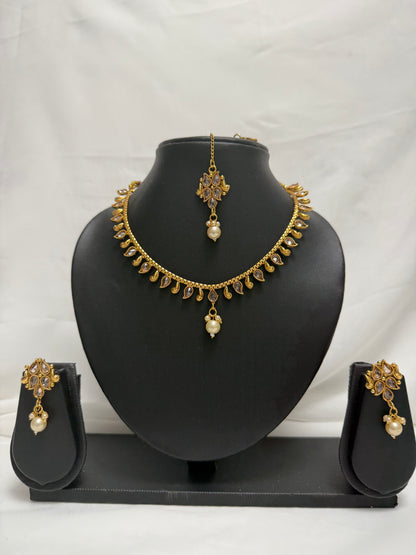 Gold Traditional Necklace 139