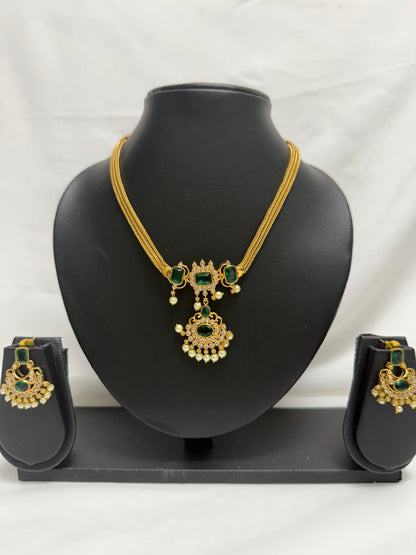 Green Traditional Necklace 48