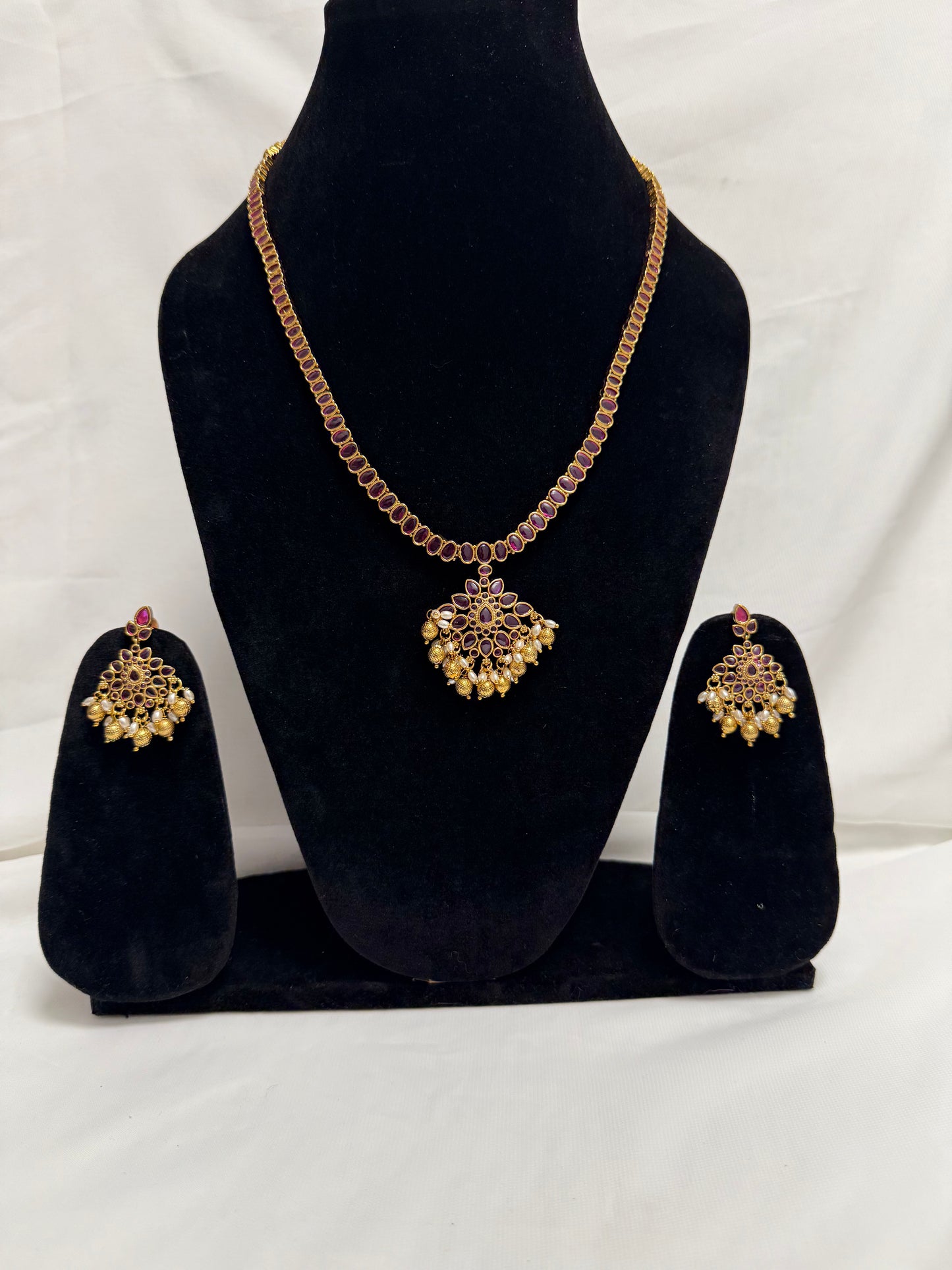 Purple Traditional Necklace 68