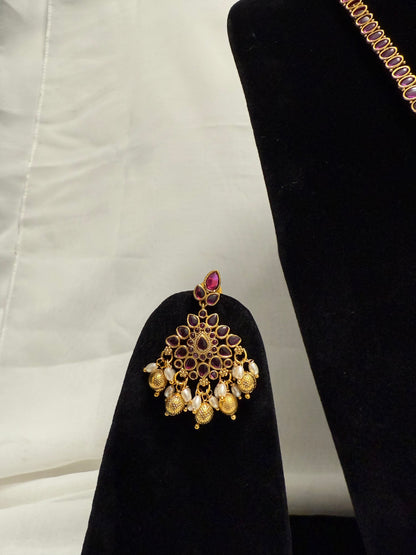 Purple Traditional Necklace 68