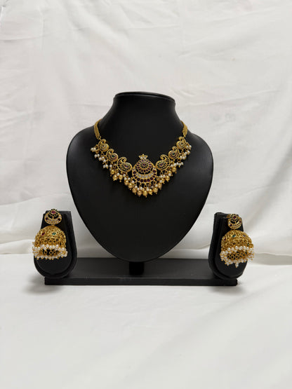 Gold Traditional Necklace 103