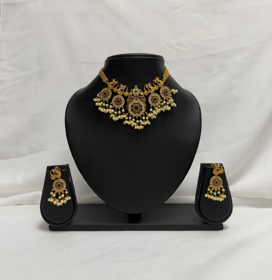 Gold Traditional Necklace 137