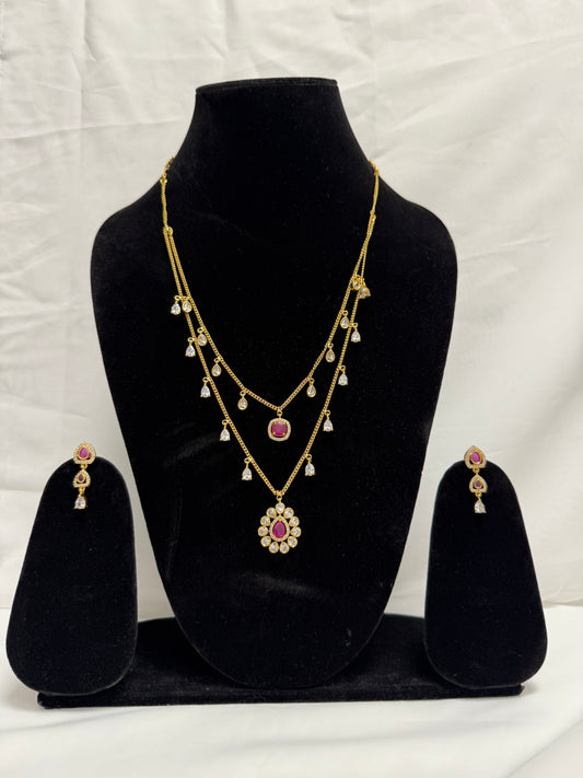 Gold Traditional Necklace 123