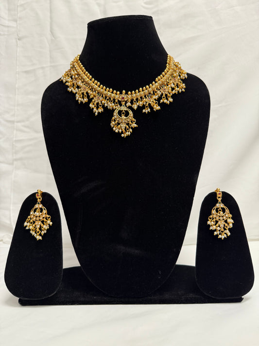 Gold Traditional Necklace 212