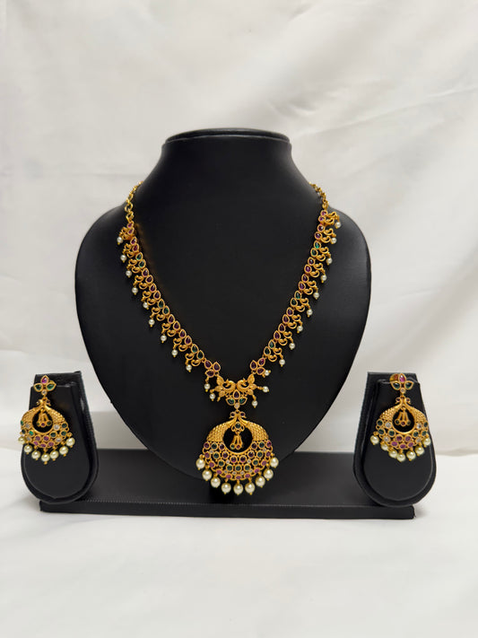 Gold Traditional Necklace 160