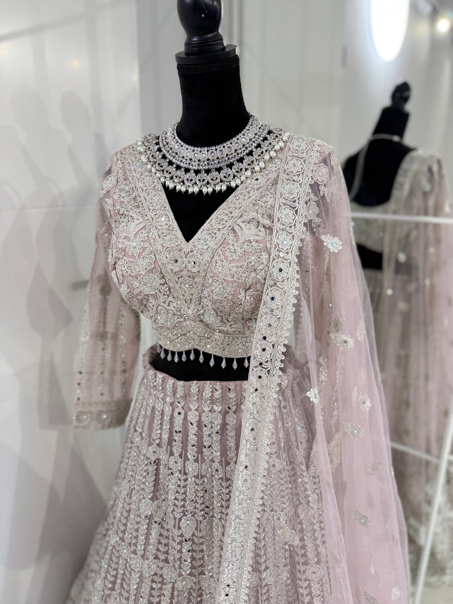 Majestic Elegance Fully Stitched Lehenga