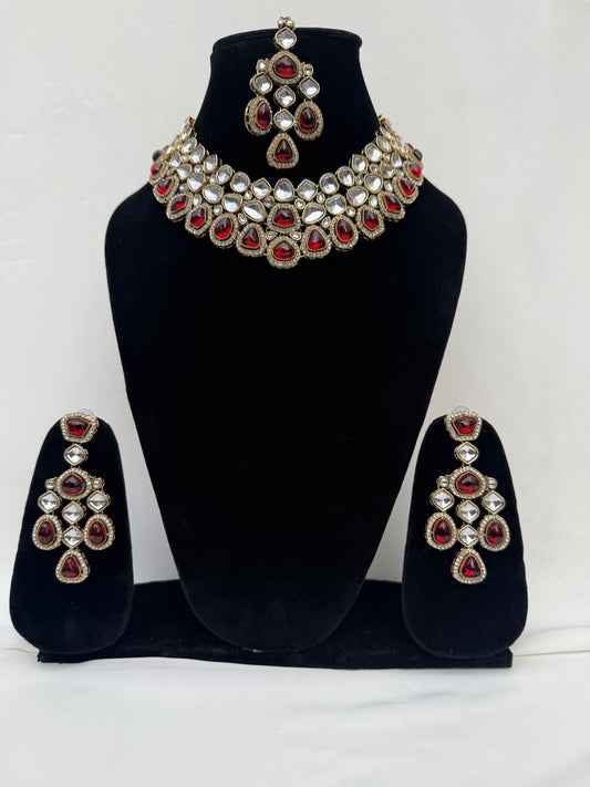 Red Party Necklace 221