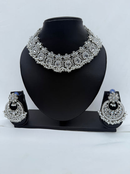 Silver Party Necklace 222