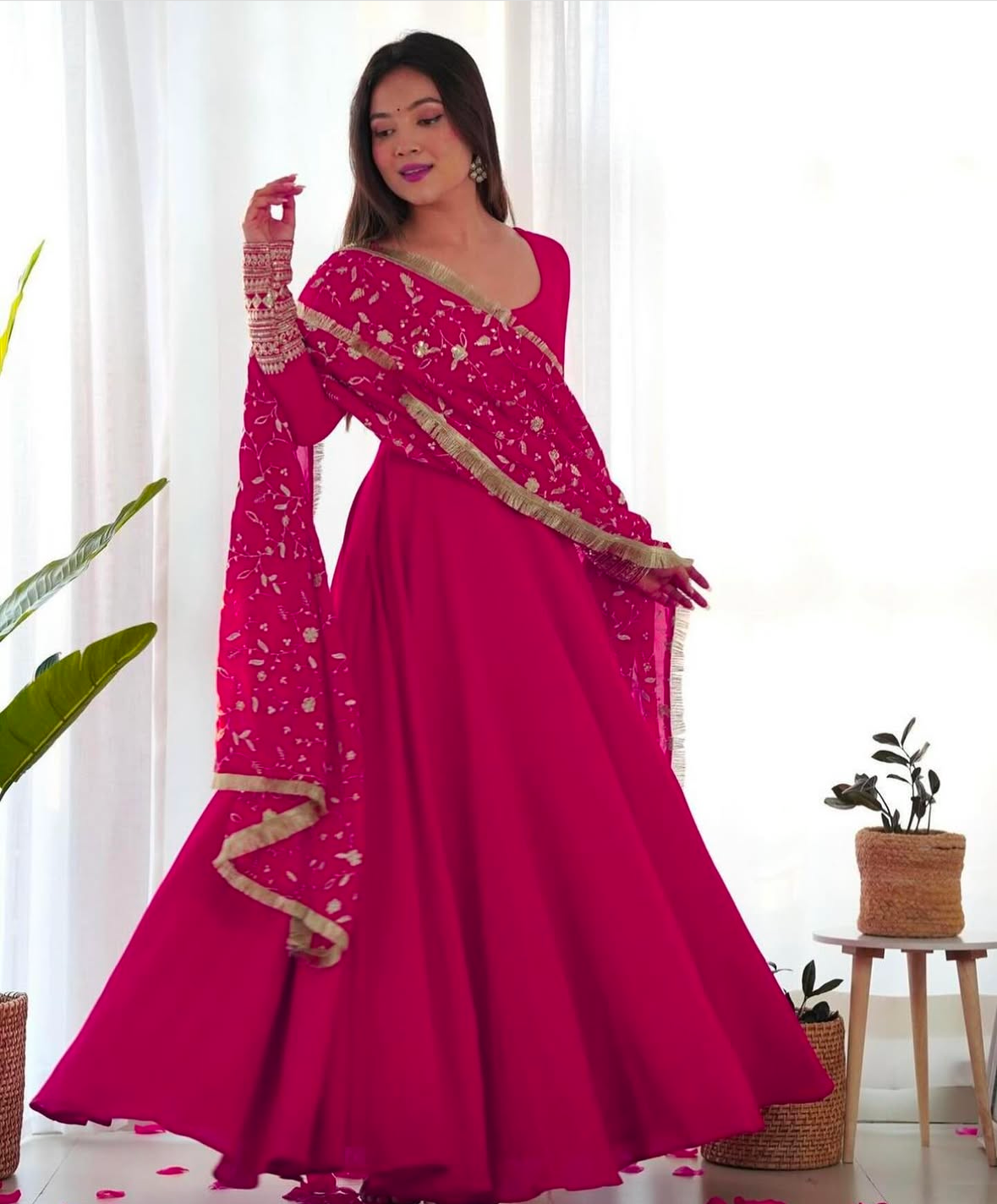 Pink Anarkali