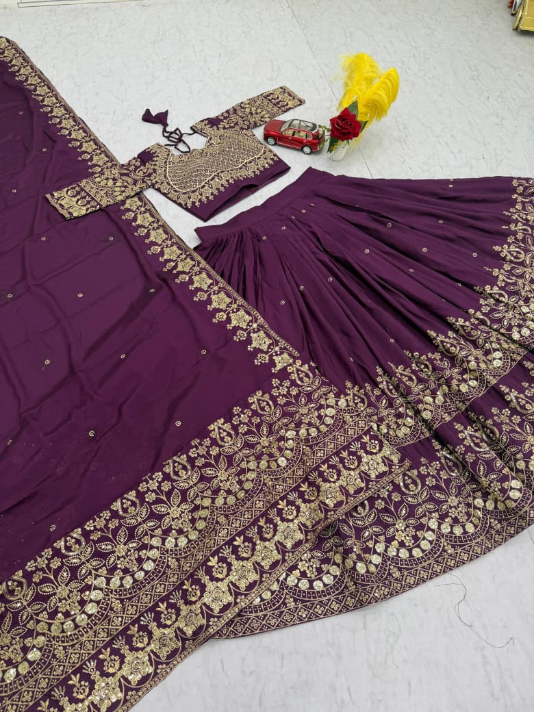 Devi Fully Stitched Purple