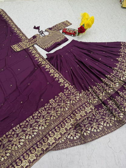 Devi Fully Stitched Purple