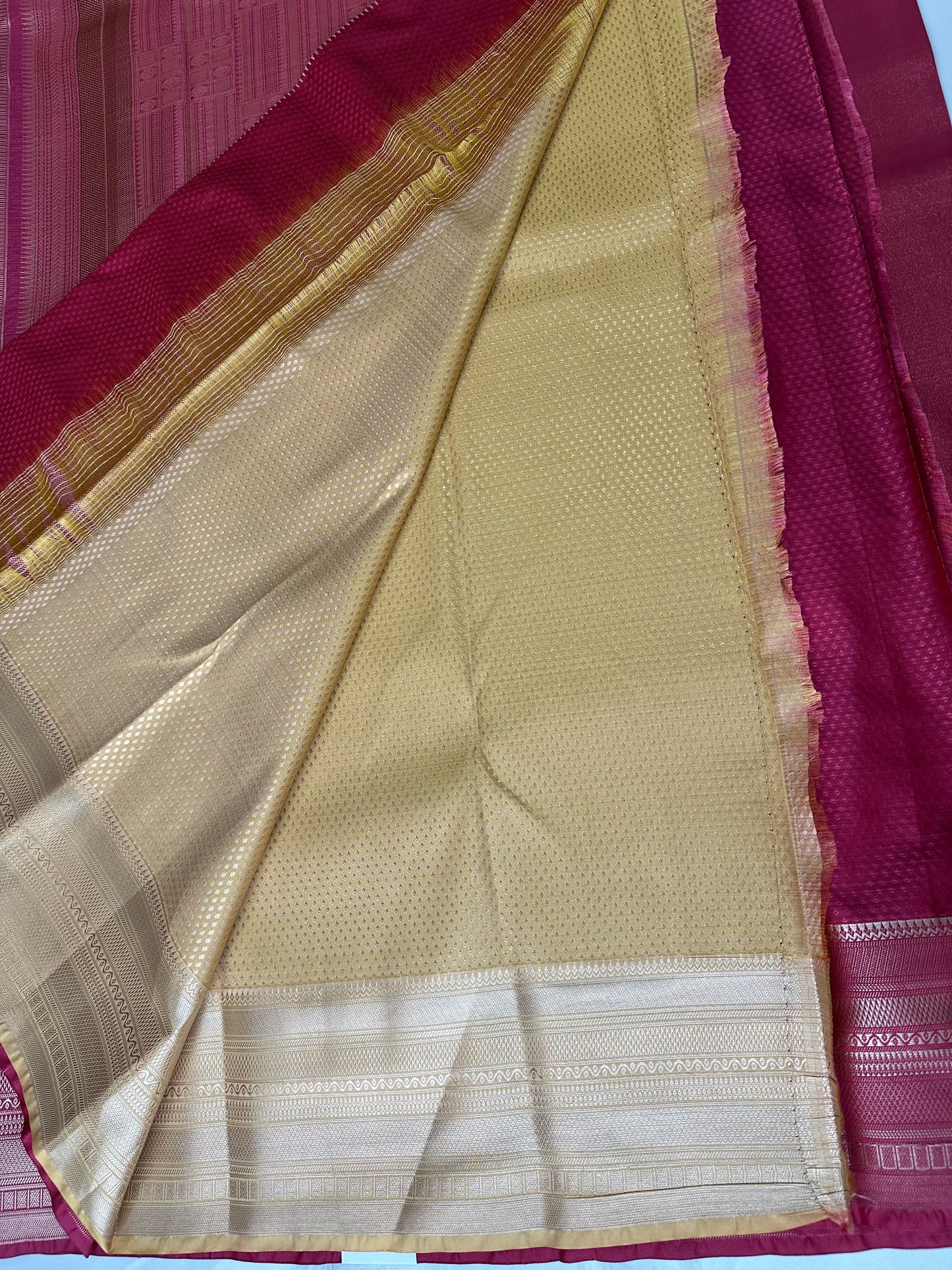 Maroon Semi Kanchipuram