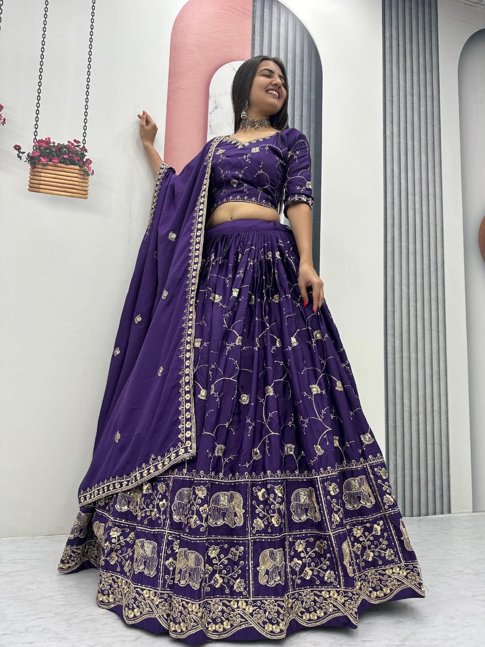Tira Fully Stitched Purple