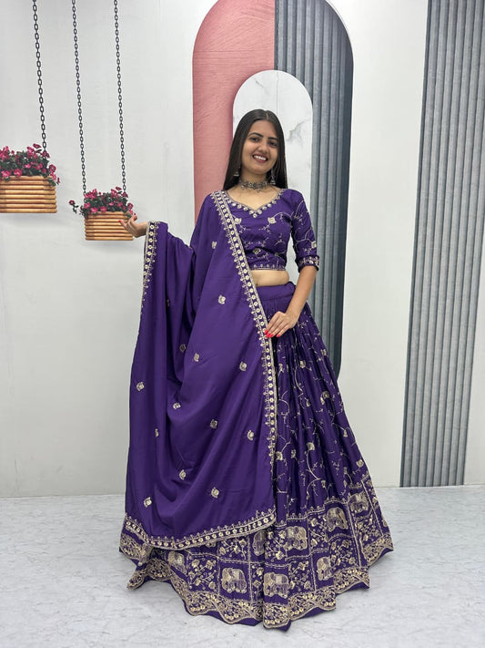 Tira Fully Stitched Purple