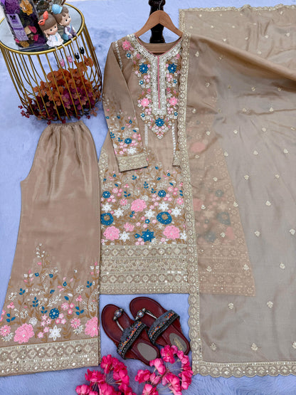 Mumtaz Sharara Beige
