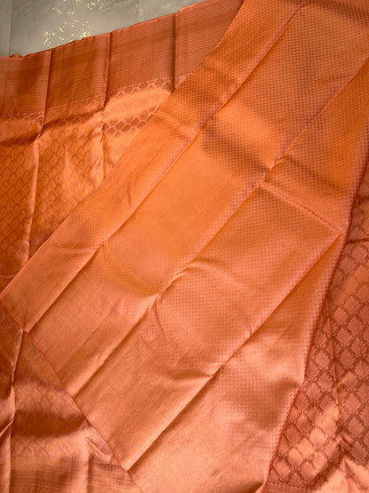 Kanchipuram Saree Peach