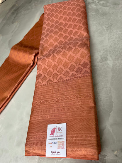 Kanchipuram Saree Peach