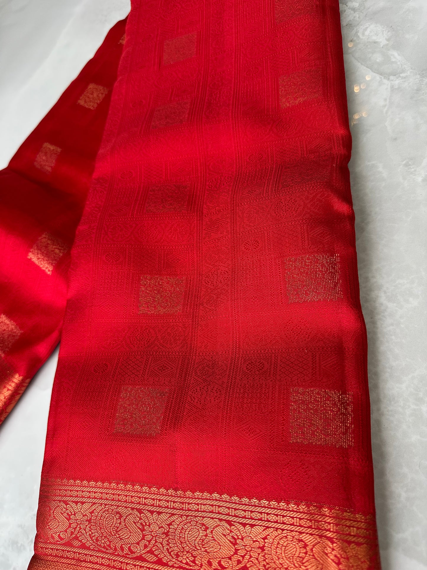 Kanchipuram Saree Red