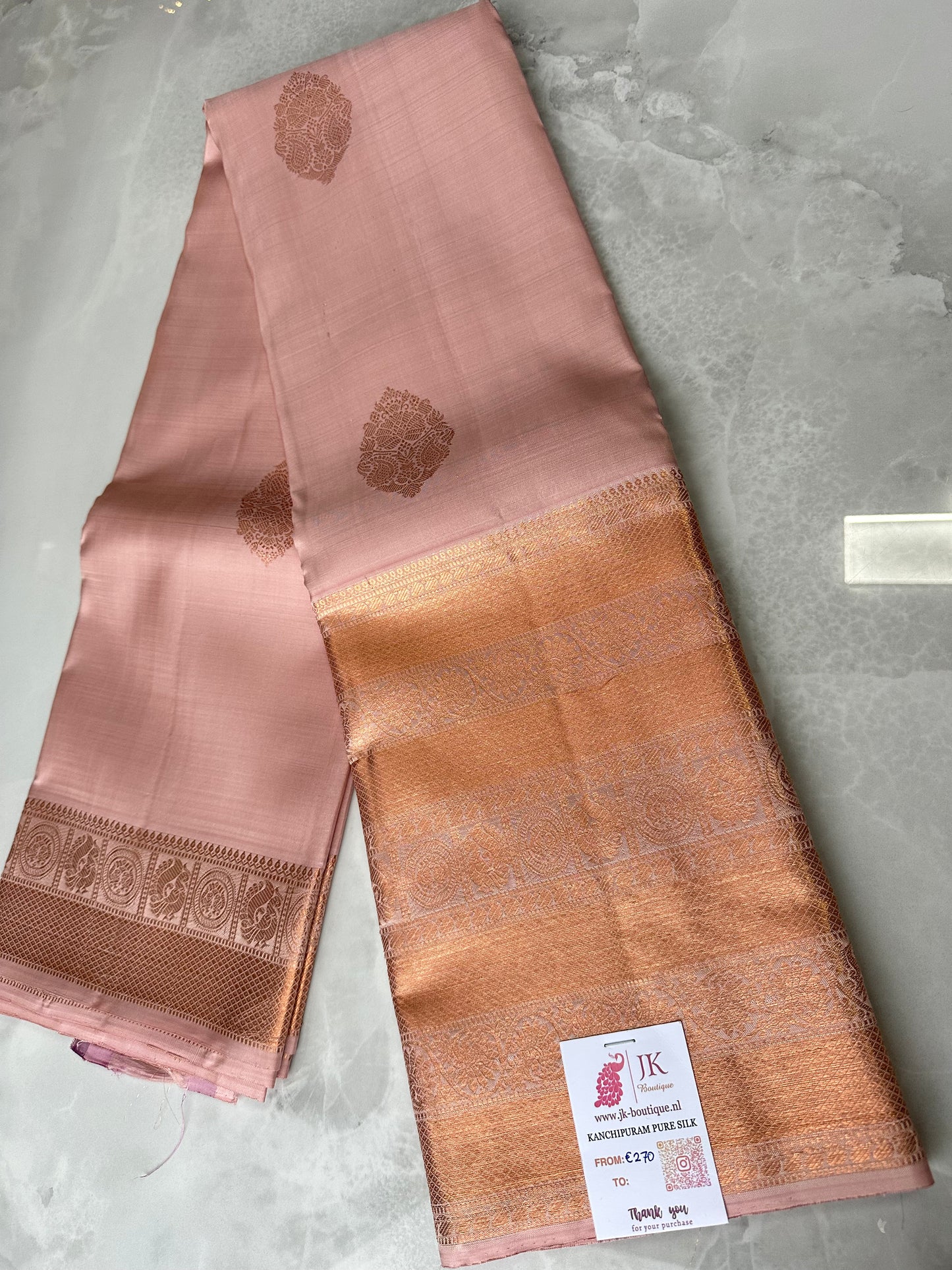 Kanchipuram Saree Rose