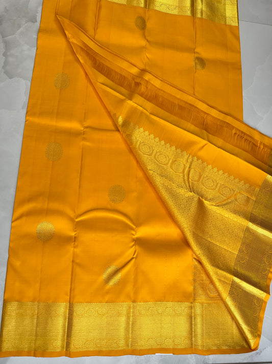 Kanchipuram Saree Yellow