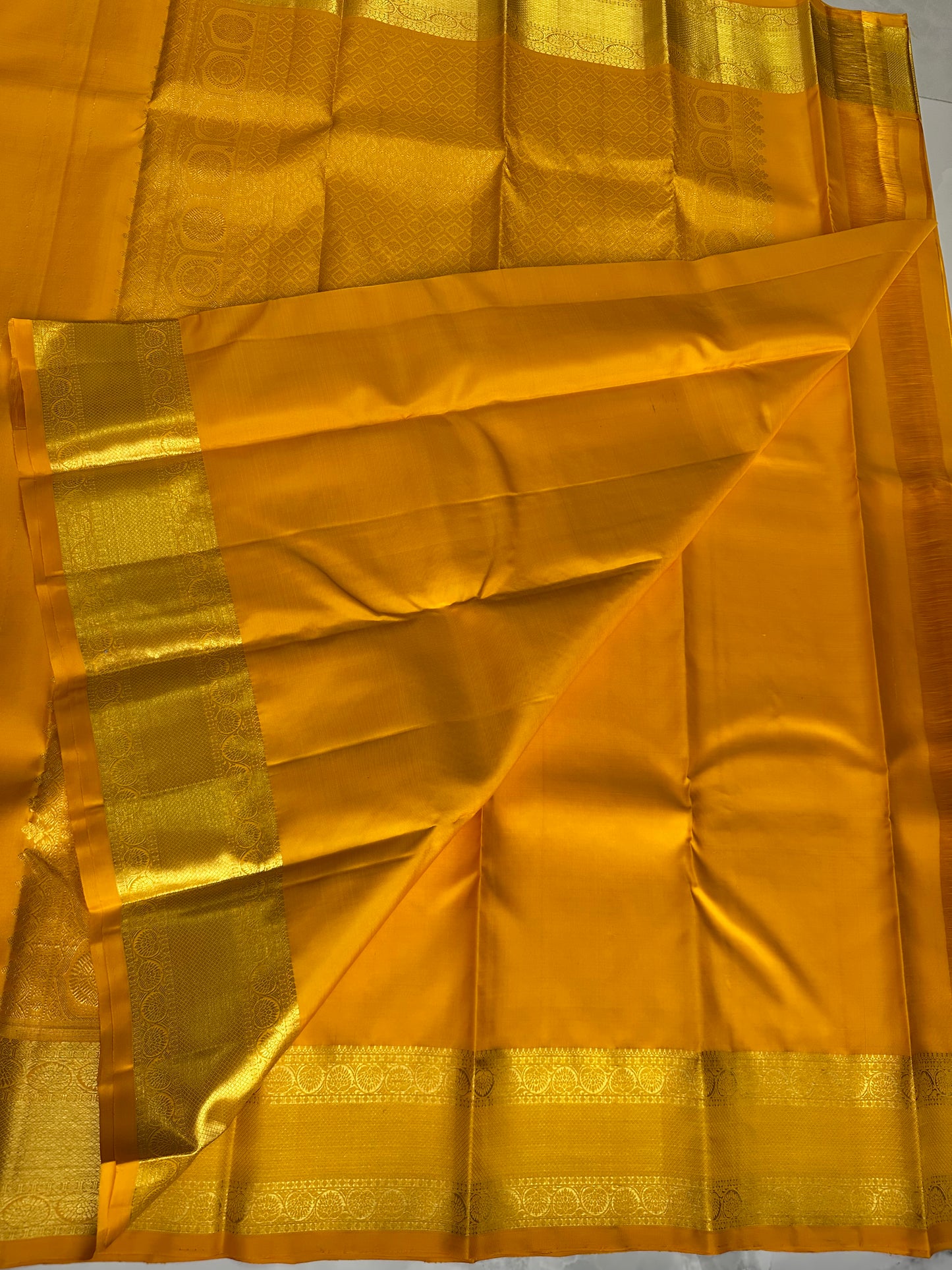 Kanchipuram Saree Yellow