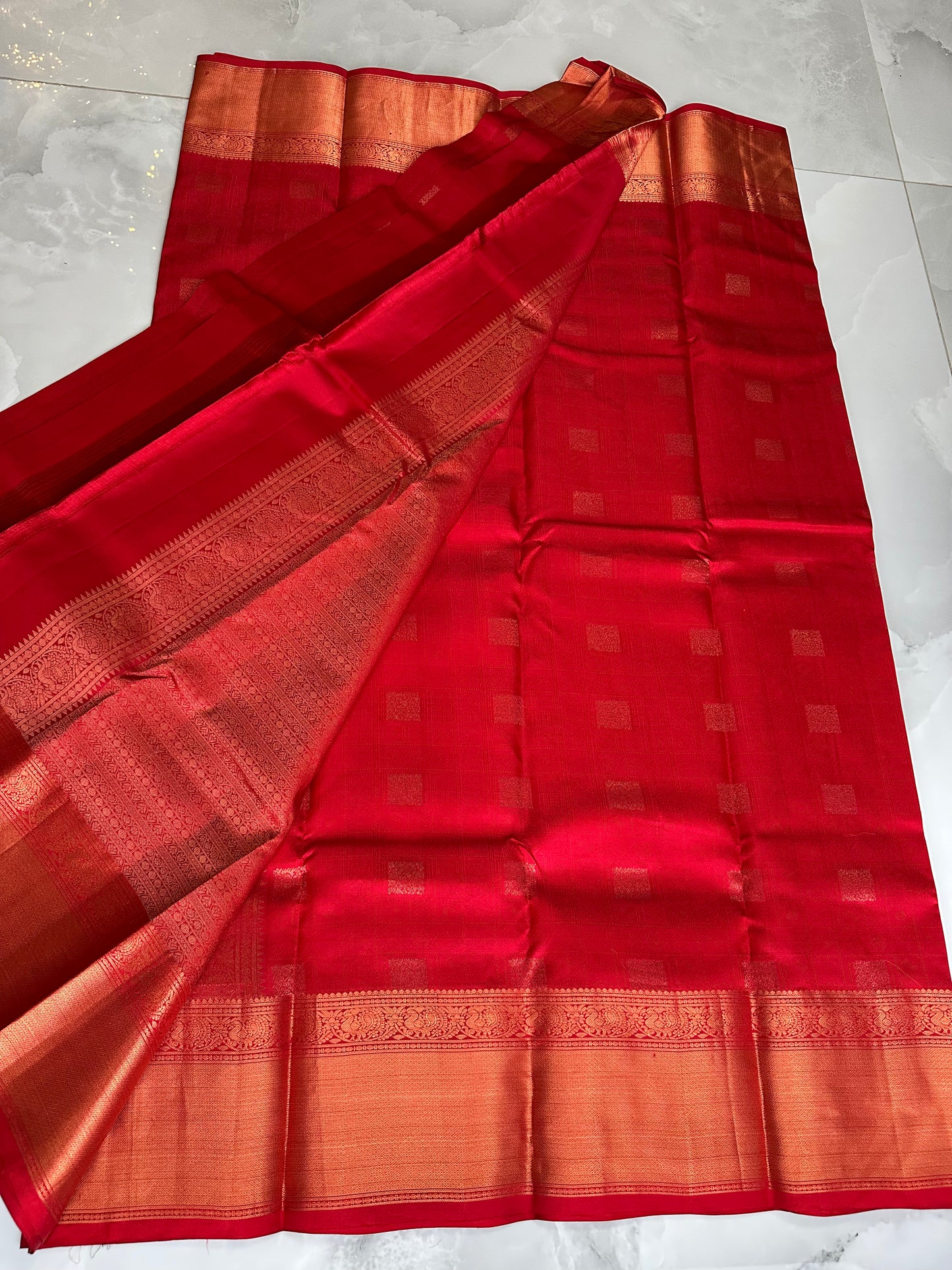 Kanchipuram Saree Red