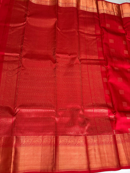 Kanchipuram Saree Red