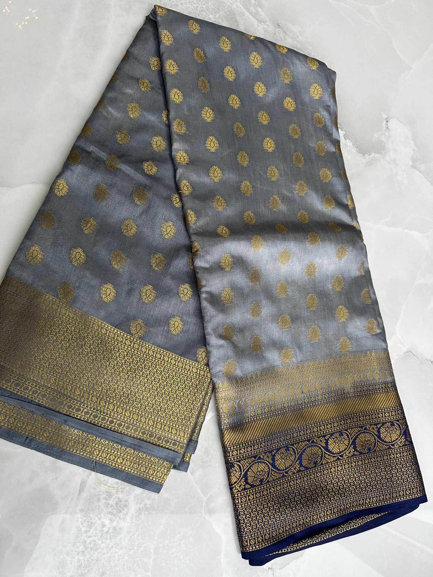 Silk Saree Grey